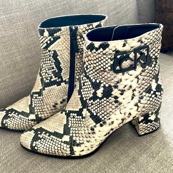 Calvin Klein Shoes - Calvin Klein Animal Print Booties